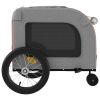 Pet Bike Trailer Orange and Gray Oxford Fabric and Iron